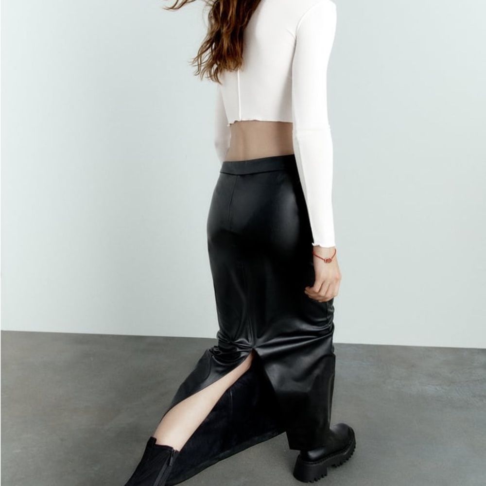 Zara Black Maxi Skirt - Picture 6 of 10
